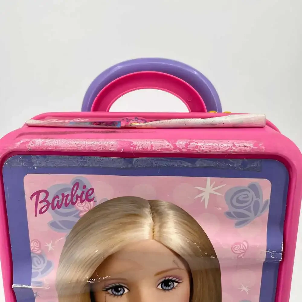 Vintage Mattel 2001 Pink/Purple Barbie Take a Long Doll Trunk
